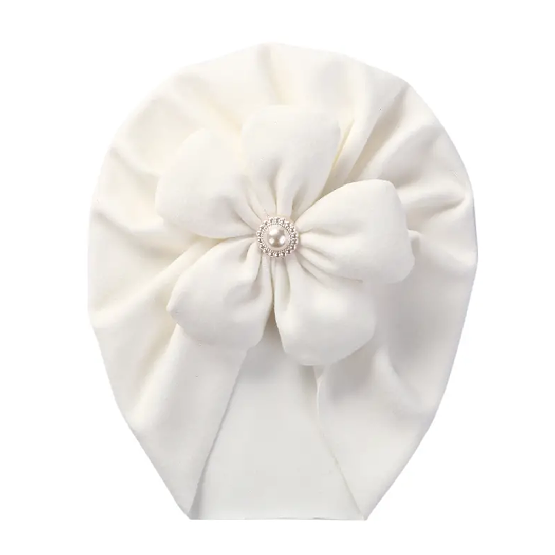 Baby Turbans Flower White