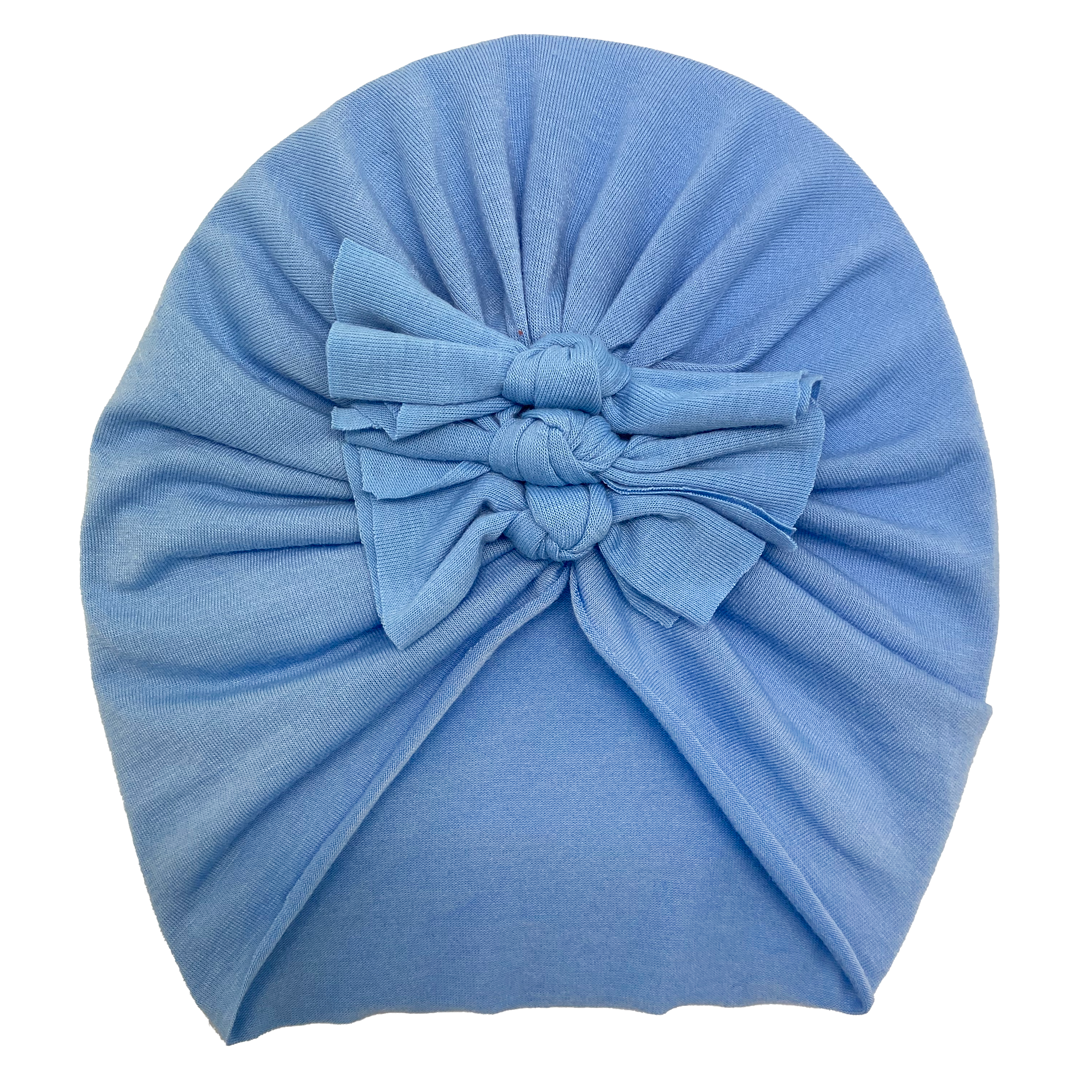 Baby Turbans Little Scrunch Blue