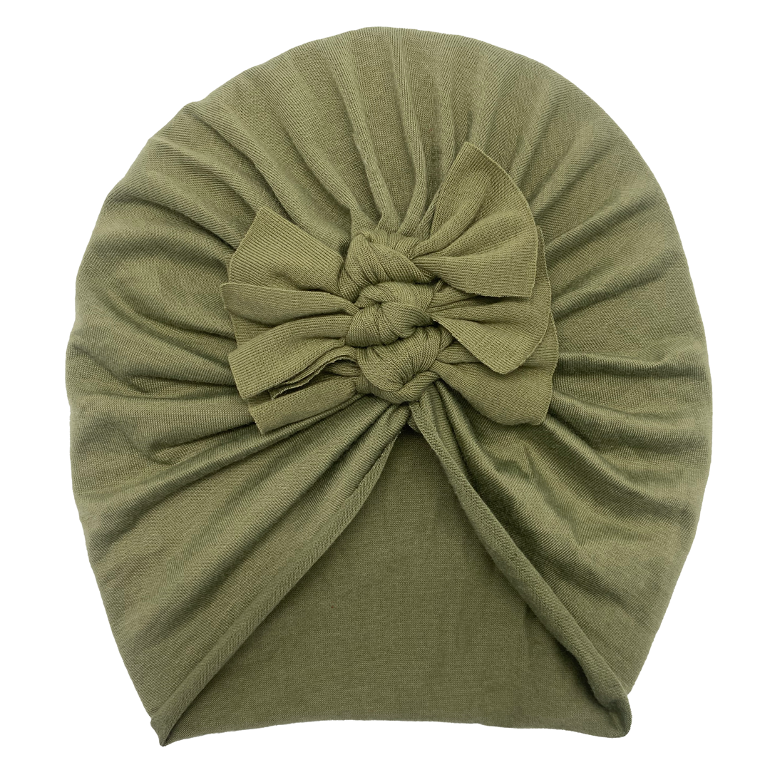 Baby Turbans Little Scrunch Khaki