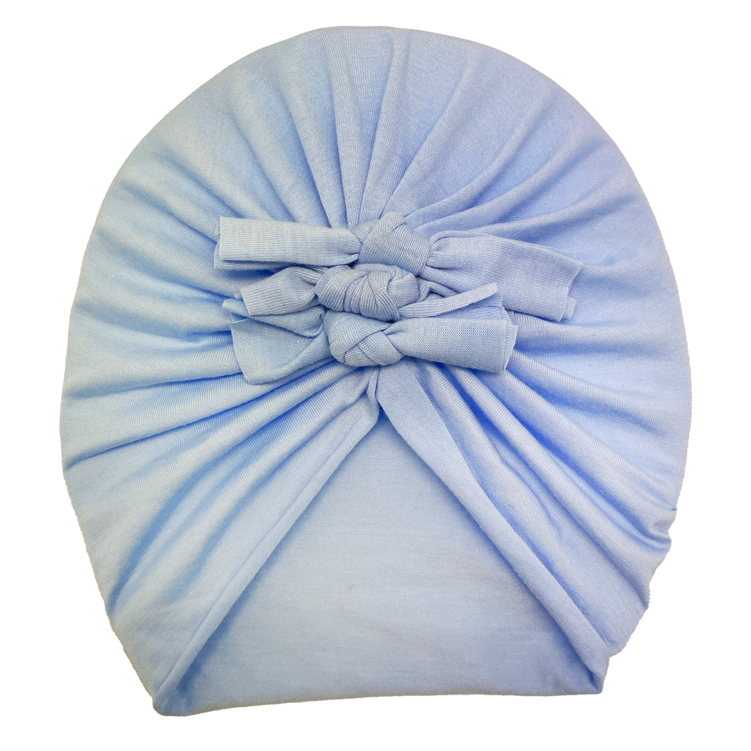 Baby Turbans Little Scrunch Light Blue