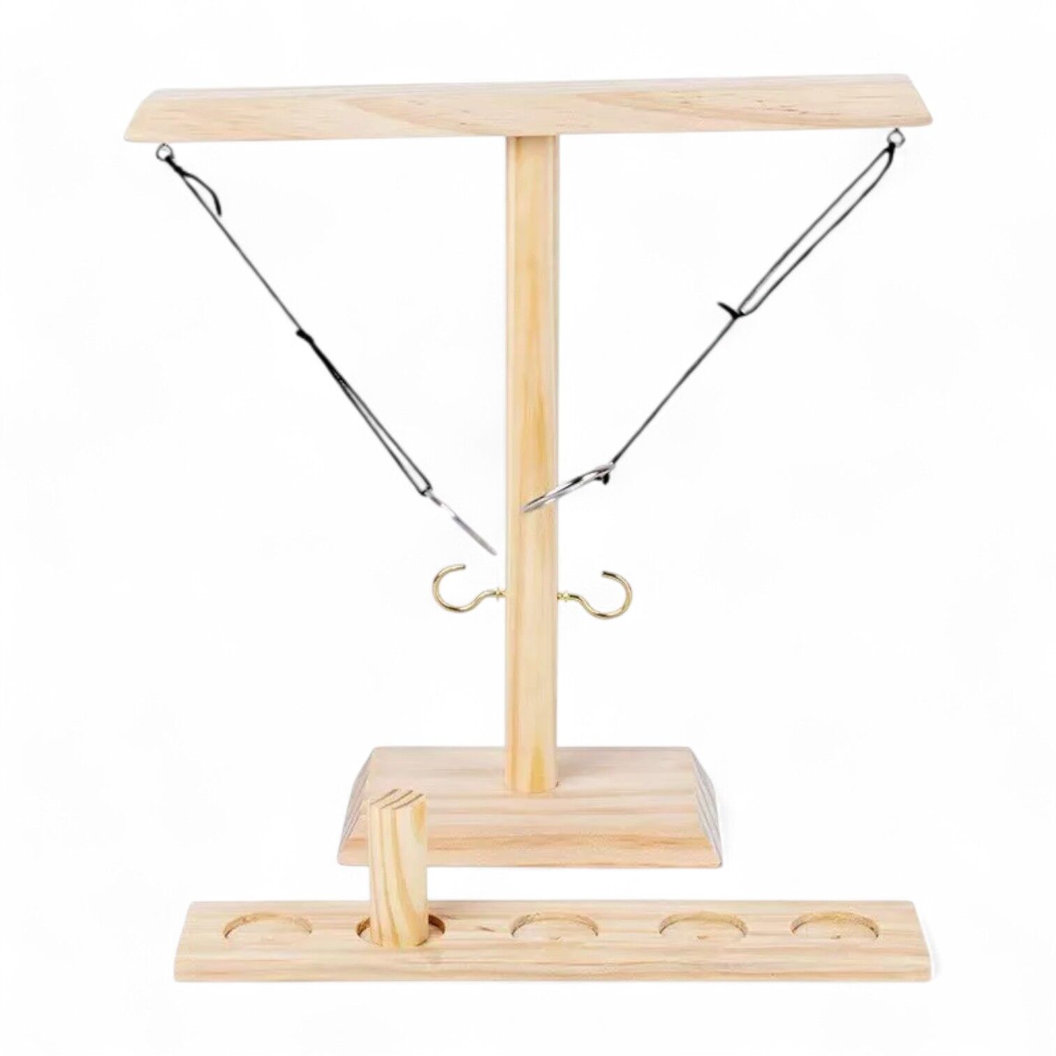 33cm Wooden Hook and Ring Toss Interactive Game