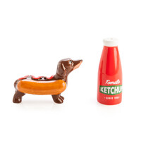 Flavour Mates Sausage Dog & Ketchup Salt & Pepper Set