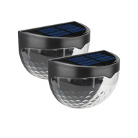 Solar Fence Lights Outdoor (2 Pack)