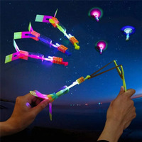 5 x Glowing Slingshot Rubber Catapult Arrows Pack