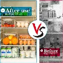10 Pack Stackable Fridge Organizer w Lids_13