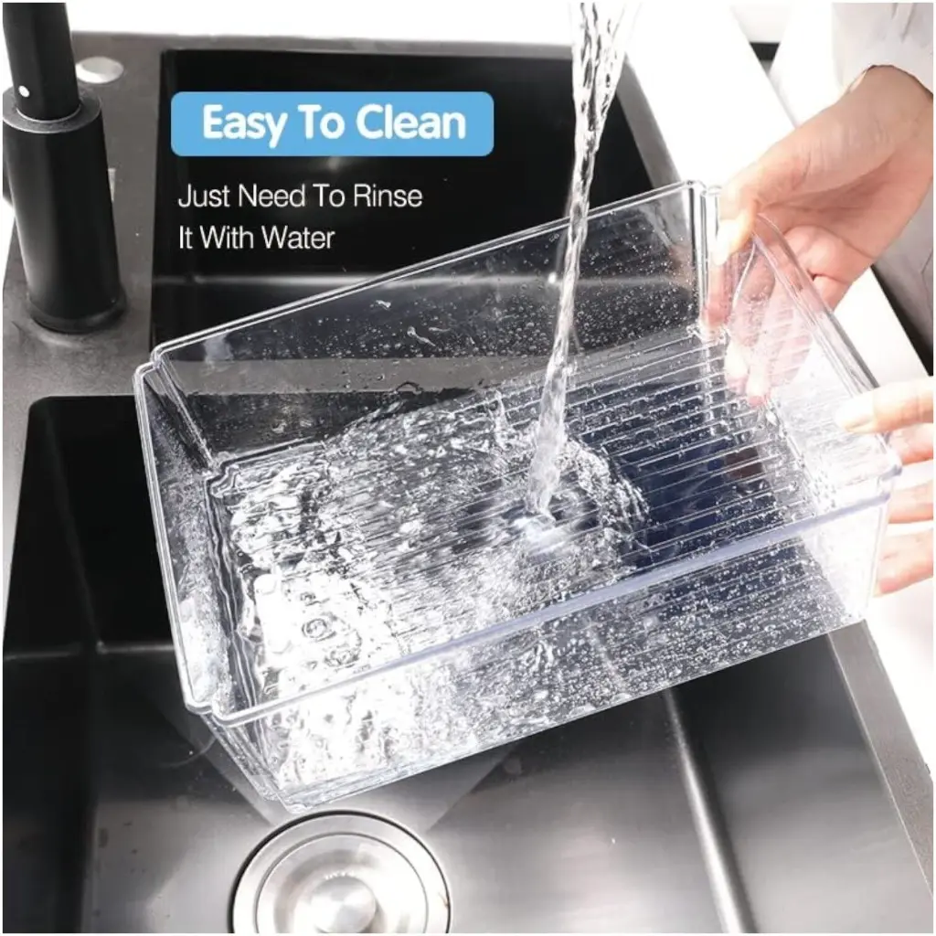 What You Need - 10 Pack Stackable Fridge Organizer w Lids