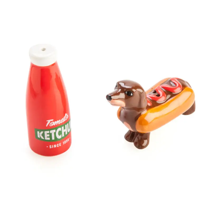 Flavour Mates Sausage Dog & Ketchup Salt & Pepper Set_155