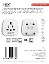 3SIXT - 3SIXT Travel Adaptor World to AUS/NZ | White