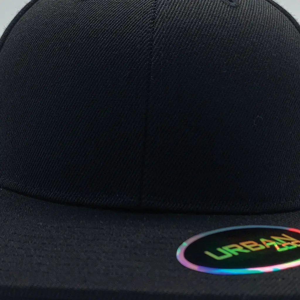Urban Zoo Bed-Stuy 107 Flat Peak Snap Back Black OSFA_2511