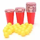 What You Need - Beer Pong Set (24 Cups & Balls)