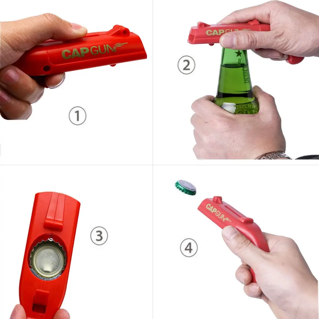 Bottle Cap Gun | Cap Launcher Bottle Opener | Fun and Creative Design_576