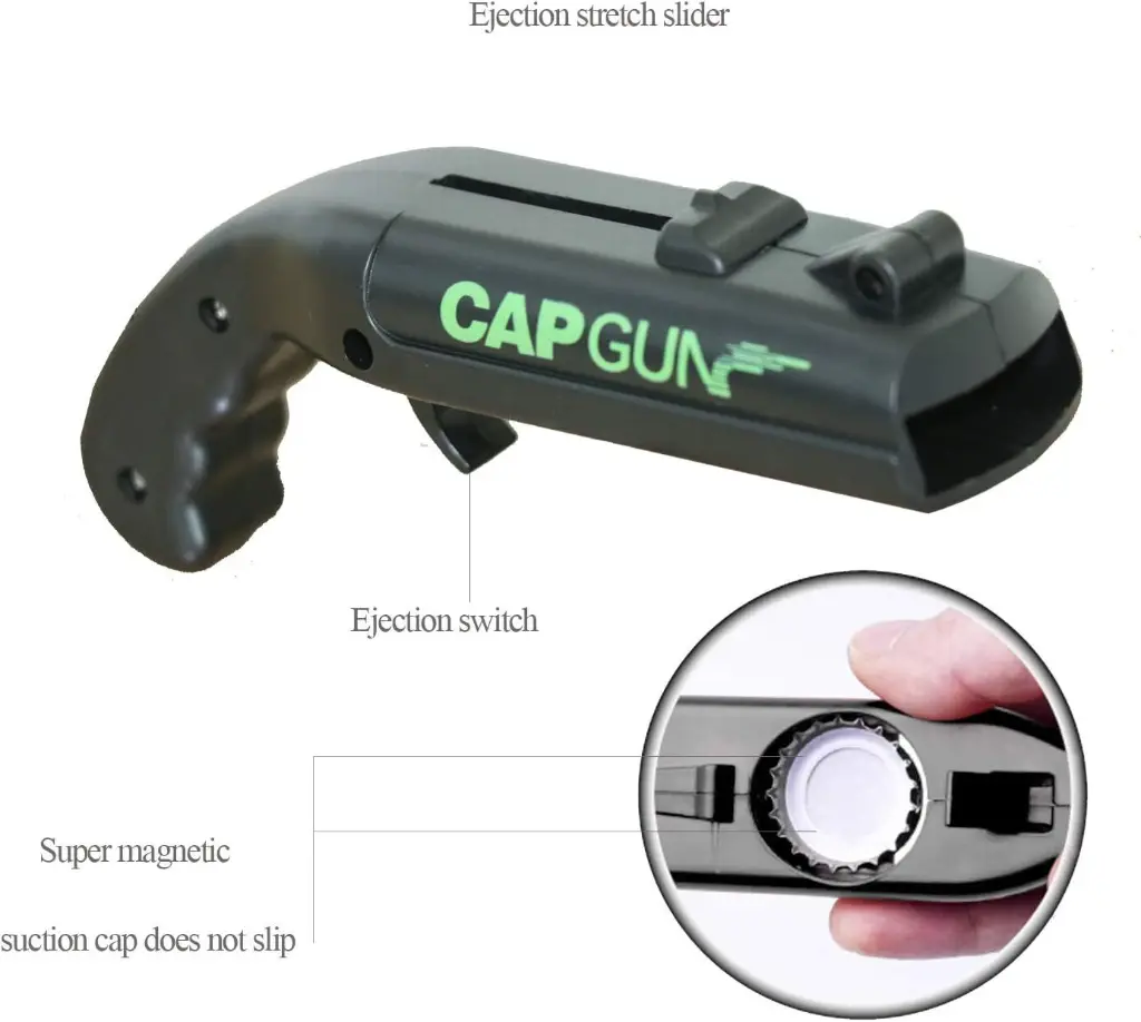 Bottle Cap Gun | Cap Launcher Bottle Opener | Fun and Creative Design_577