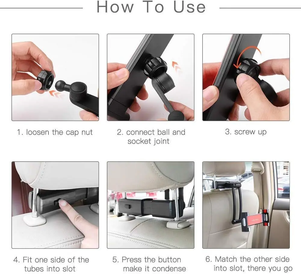 What You Need - Car Headrest Phone Holder