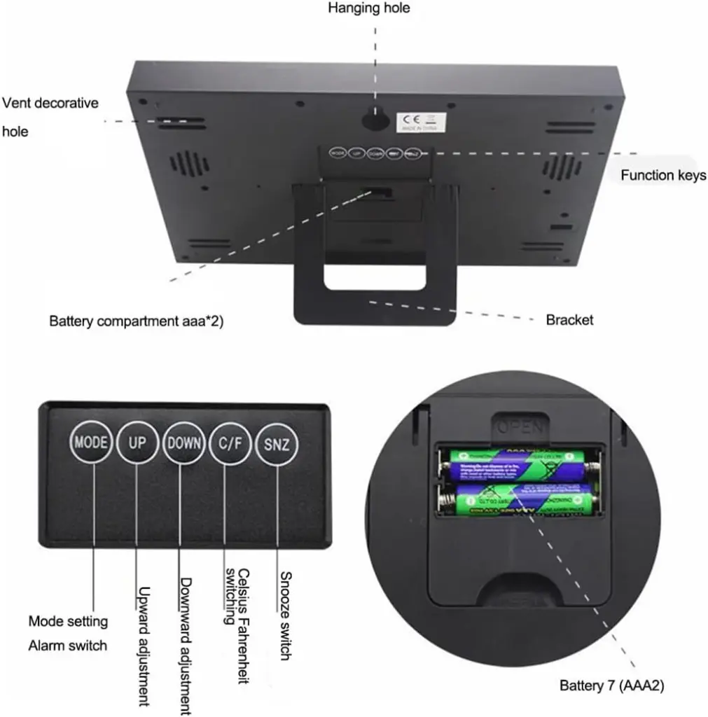 What You Need - Digital Wall Clock