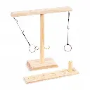 What You Need - 33cm Wooden Hook and Ring Toss Interactive Game