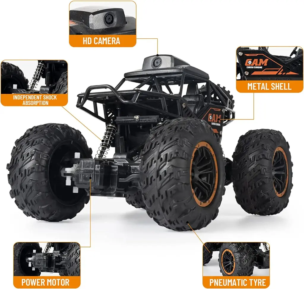 What You Need - FPV 720P Camera Rock Crawler Remote Control Car