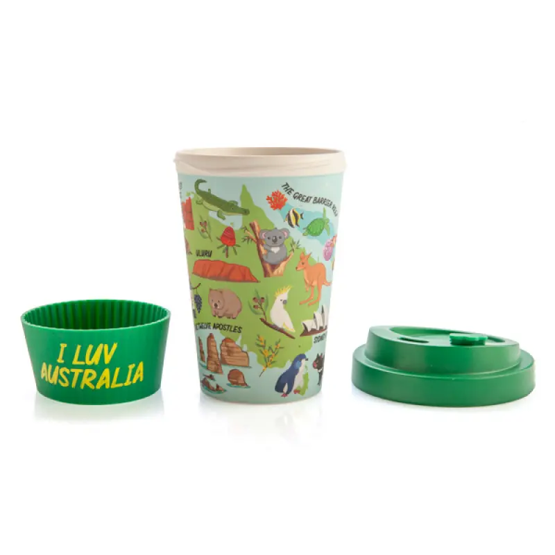 Eco-To-Go - Eco-To-Go I Love Aus Bamboo Travel Mug