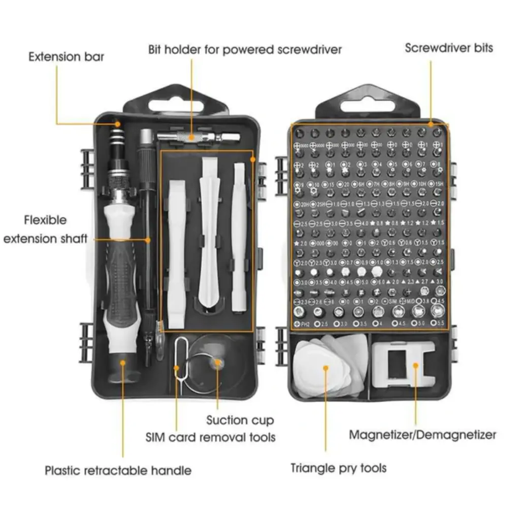 What You Need - 115 in 1 Precision Screwdriver Kit