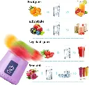 Juice Blender - 6 Blades, 380ml,USB Rechargeable _760