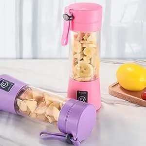 Juice Blender - 6 Blades, 380ml,USB Rechargeable _764