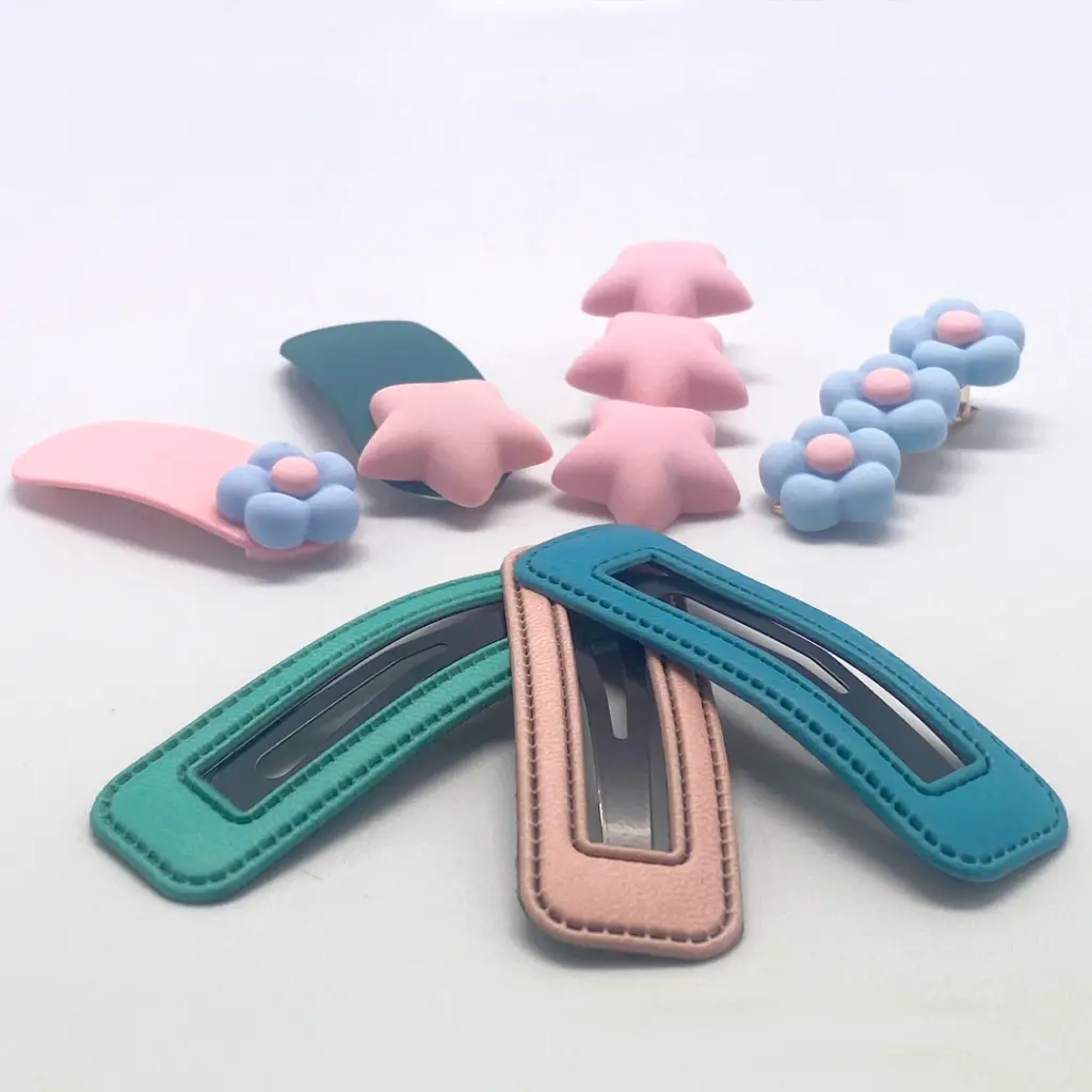 Kids Hair Clips Pastel Set (7 Pcs)_774