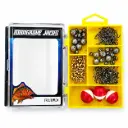 Mangrove Jacks Trout Fishing Pack | Hooks, Swivels, Floats, and Sinkers in Tackle Box