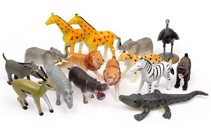 Wild Republic | Nature Tubes | African Animal Figurines | 15-Piece Set for Kids
