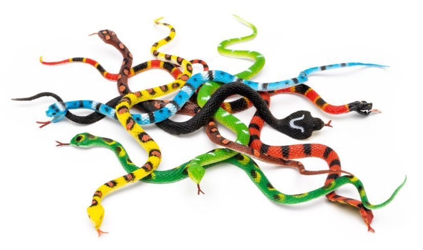 Wild Republic | Nature Tubes | Snake Animal Figurines | 8-Piece Set for Kids