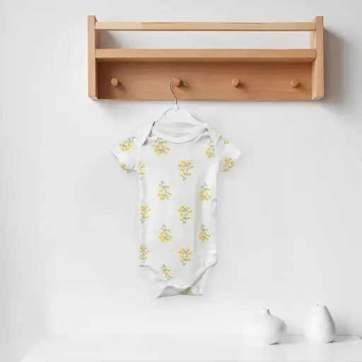 Baby Romper (Yellow Floral)