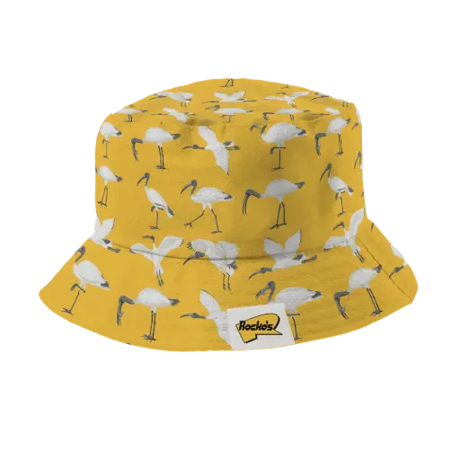 [9340457033017] Rocko's Bucket Hat Ibis Yellow (S/M)