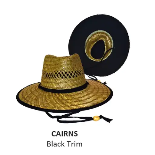 [9337217026549] Rocko's Straw Hat Essential Range  (Black, Cairns)