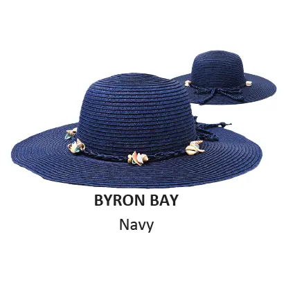 [9337217026518] Rocko's Straw Hat Premium Range (Navy, Byron Bay)