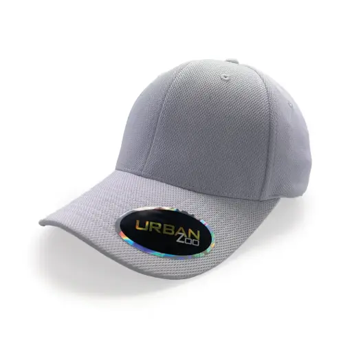 [9358517018393] Urban Zoo Flushing 108 Sports 6 Panel Fitted  (White, S/M)