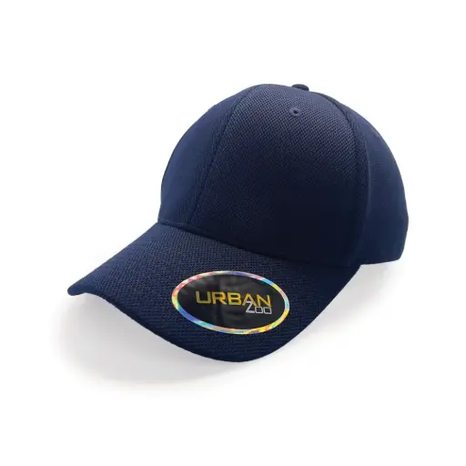 [9358517018386] Urban Zoo Flushing 108 Sports 6 Panel Fitted  (Navy, L/XL)