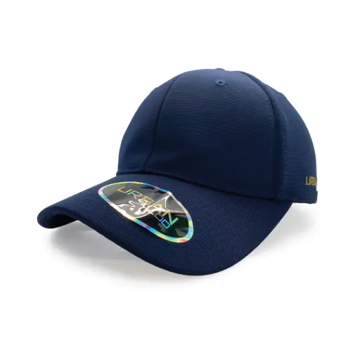 [9358517018157] Urban Zoo Manhattan 102 6 Panel Polyester Fitted (Navy, S/M)