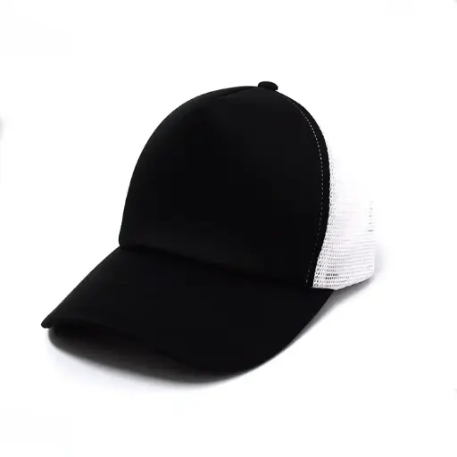 [9337217006923] Urban Zoo Premium Hi Top Trucker Cap (Black/White)