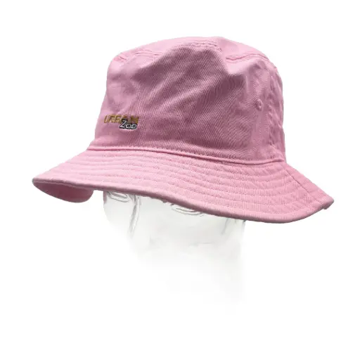 [9358517028385] Urban Zoo Queens 201 Cotton Twill Bucket Hat  (Pink, L/XL)