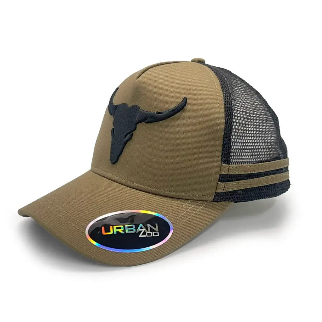 Urban Zoo West Village 109 5 Panel Trucker Longhorn Bull OSFM