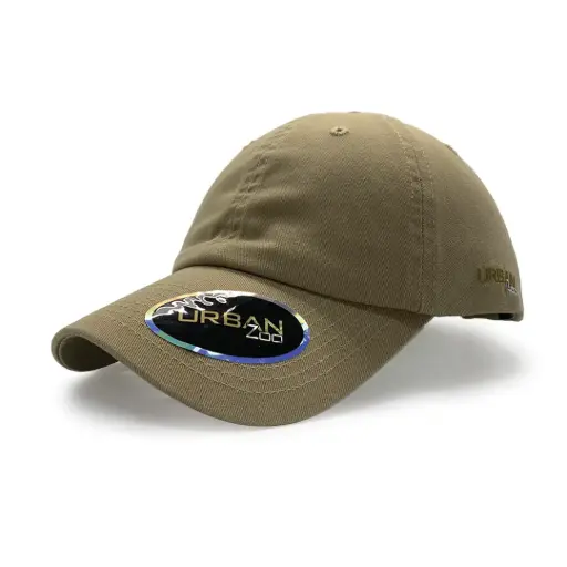 [9358517018256] Urban Zoo Yonkers 106 Dad Cap w/ Cloth Strap OSFA (Khaki)