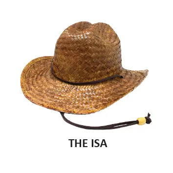 [9340457004642] Rocko's Straw Hat Mid Range (Brown, The Isa)