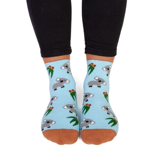 [9337217020219] Feet Speak Koala Socks