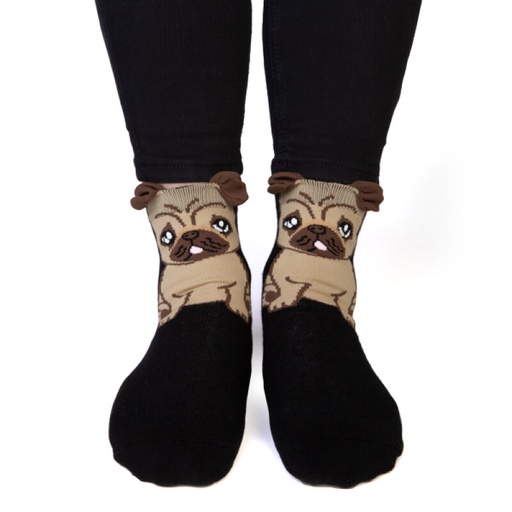 [9337217020240] Feet Speak Pug Socks