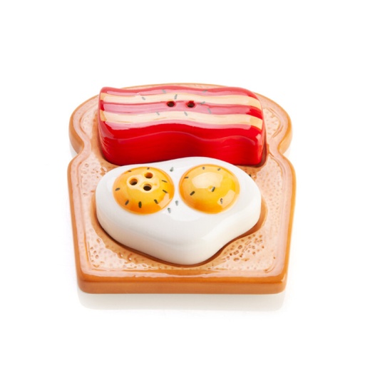 [9318051142602] Flavour Mates Bacon & Eggs Salt & Pepper Set