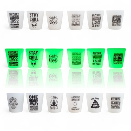 [9318051138100] Glow In The Dark Shot Glass