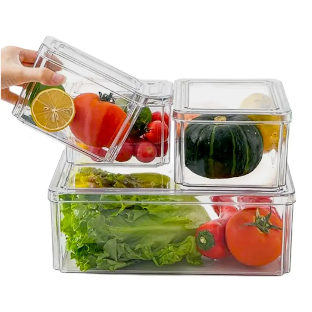 4 Kitchen Food Storage Containers