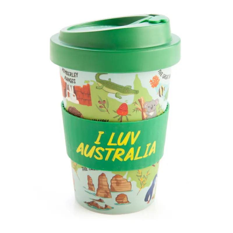 Eco-To-Go I Love Aus Bamboo Travel Mug