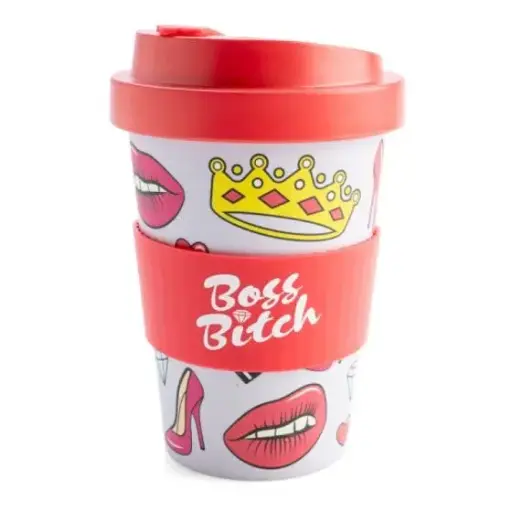 [9318051146112] Eco-To-Go Boss B*tch Bamboo Travel Mug 