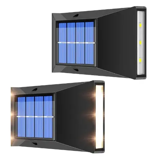 [9340457029331] Solar Up & Down Wall Light Outdoor (2 Pack)