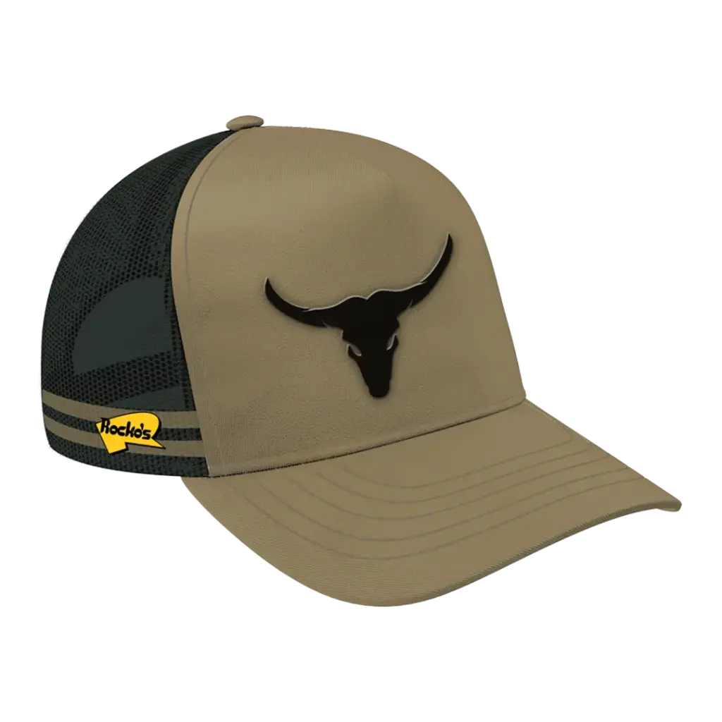 Rocko's Outback Trucker Cap Longhorn Bull